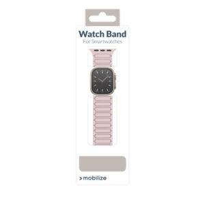 Mobilize Silicon Watch Band - Magnetic - for Apple 38/40/41mm - Pink - Image 2