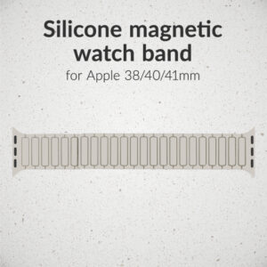 Mobilize Silicon Watch Band - Magnetic - for Apple 38/40/41mm - Starlight - Image 4