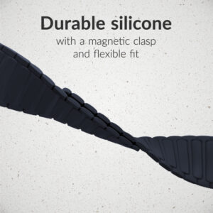 Mobilize Silicon Watch Band - Magnetic - for Apple 42/44/45/49mm - Blue - Image 2