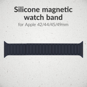 Mobilize Silicon Watch Band - Magnetic - for Apple 42/44/45/49mm - Blue - Image 4
