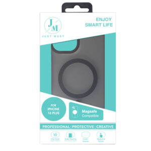 JM MAGSAFE SILK FROST I for iPhone 16 Plus Black - Image 2
