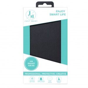 JM STAND FLIP CASE for Galaxy A35 5G Black - Image 2