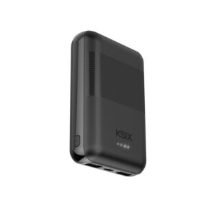 Ksix Powebank Mini 10000mAh 10W+cable USB-A USB-C Black - Image 3