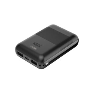 Ksix Powebank Mini 10000mAh 10W+cable USB-A USB-C Black - Image 4