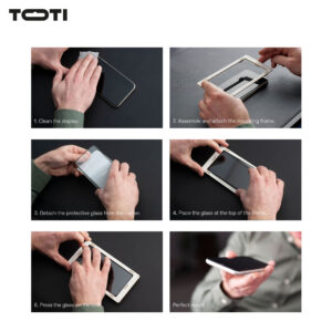 PREMIUM TEMPERED screen protector glass 3D full cover for Apple iPhone 17/16 Pro - Image 2