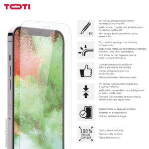 TEMPERED glass 2D screen protector full cover for iPhone 17/16 Pro Transparent