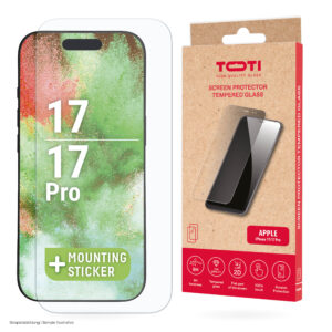 TEMPERED glass 2D screen protector full cover for iPhone 17/16 Pro Transparent - Image 2