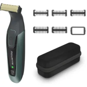 Rowenta Beard Trimmer | TN6044E0 | Cordless | Number of length steps 6 | Wet & Dry | Black/Green