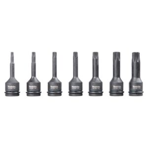 Smūginių sukimo antgalių rinkinys MAKITA Torx 1/2'', 7vnt. - Image 4