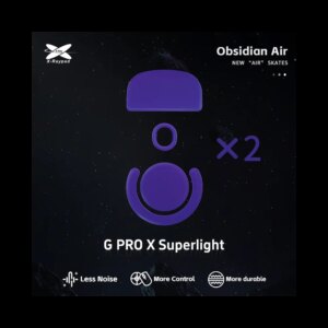 X-Raypad Obsidian Air Mouse Feet | Purple, x2, Logitech G Pro X Superlight