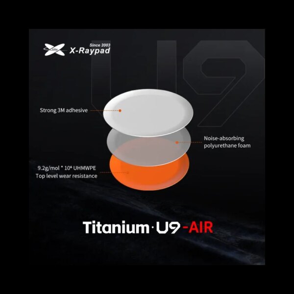 x-raypad-titanium-u9-air-mouse-feet-orange-x40-universal-dots