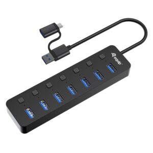 Equip 128965 sąsajos šakotuvas USB 3.2 Gen 1 (3.1 Gen 1) Type-A 5000 Mbit/ai Juoda - Image 1