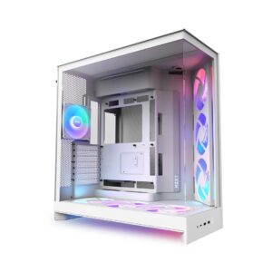 NZXT H9 Flow RGB+ „Midi Tower“ Balta - Image 2