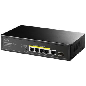 Cudy GS1005PTS1 tinklo komutatorius Gigabit Ethernet (10/100/1000) Maitinimas per Eternetą (PoE) Juoda - Image 3