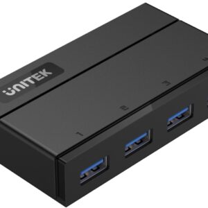 UNITEK Y-HB03001 sąsajos šakotuvas USB 3.2 Gen 1 (3.1 Gen 1) Type-B 5000 Mbit/ai Juoda - Image 2