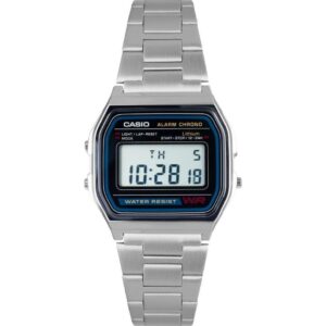 Casio A158WA-1DF rankinis laikrodis Nerūdijančiojo plieno - Image 2
