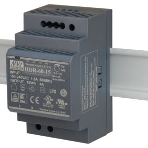 ZASILACZ IMPULSOWY NA SZYNĘ DIN MEAN WELL HDR-60-15 15V/60W/4A - Image 2