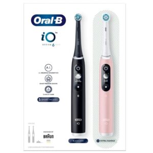 Oral-B iO 6 Suaugusiems Besisukantis dantų šepetėlis Juoda, Rožinė - Image 2