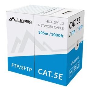 LANBERG LAN FTP KABELIS 100MB/S 305M KABELIS APYTIKSLIAI. GREY - Image 3