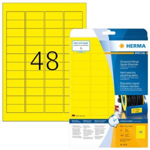 HERMA 8030 etiketė spausdinimui Geltona Lipni spausdintuvo etiketė - Image 3
