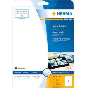 HERMA 4909 etiketė spausdinimui Balta Lipni spausdintuvo etiketė - Image 3