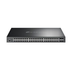 TP-Link Omada SG3452XP tinklo komutatorius Valdomas L2+ Gigabit Ethernet (10/100/1000) Maitinimas per Eternetą (PoE) 1U Juoda - Image 2
