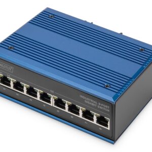 ASSMANN Electronic DN-651121 tinklo komutatorius Gigabit Ethernet (10/100/1000) Maitinimas per Eternetą (PoE) Juoda, Mėlyna - Image 2