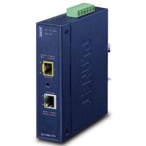PLANET Industrial 1-Port tinklo medijos keitiklis Vidinis Mėlyna - Image 2