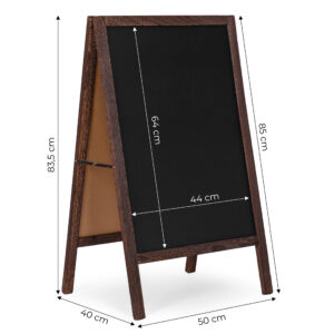 Reklaminis A formos stovas 83x50 cm, dvipusė kreidinė lenta, ModernHome - Image 10