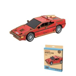 ŽAISLAS MEDINĖ 3D DELIONĖ RED CAR 60VNT