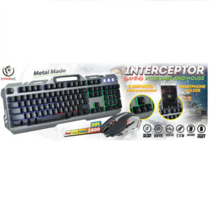 Rebeltec laidinis rinkinys: LED klaviatūra + pelė žaidėjams INTERCEPTOR - Image 7