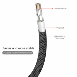 Baseus laidas Yiven USB - Lightning 1,8 m 2A juodas - Image 3