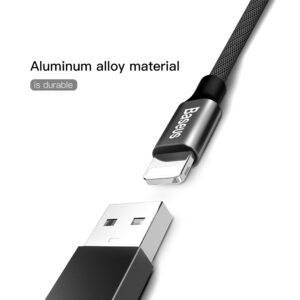 Baseus laidas Yiven USB - Lightning 1,8 m 2A juodas - Image 4