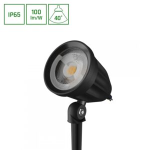 Įsmeigiamas lauko šviestuvas 6W, LED, 3K, 600lm, IP65,juodas