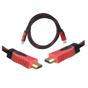 HDMI-HDMI laidas 1,5m raudonas v1.4 lizdinėje pakuotėje