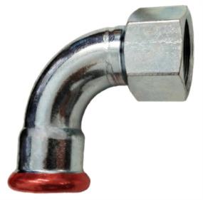Presuojama alkūnė Assotherm FF, 1/2 colio, Ø18 mm