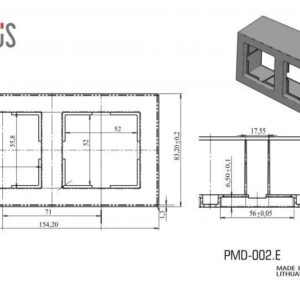 Paviršinio montavimo rėmas LIREGUS EPSILON, 2vt., baltos sp. - Image 3