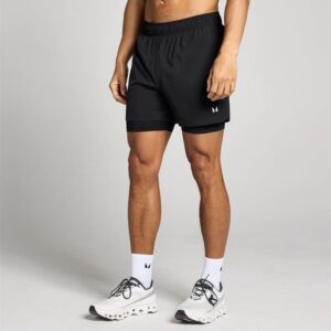 ŠORTAI TRENIRUOČIŲ VYRAMS MY PROTEIN JUODA 2IN1 L - Image 3