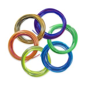 3Doodler FLOW-TRIFILLS eksploatacinė medžiaga 3D spausdintuvams Polilatinė rūgštis (PLA) Juoda, Mėlyna, Varis, Auksas, Žalia, Violetinė, Raudona 260 g - Image 2