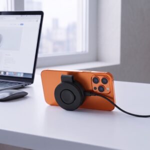 Tech-Protect A55 2IN1 MAGNETINIS MagSafe BELAIDIS ĮKROVIKLIS 25W QI2.2 JUODAS - Image 9