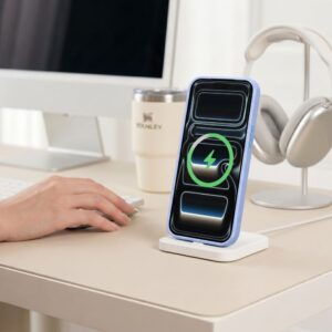 Tech-Protect MAGMAT MagSafe CC iPhone 17 PRO / 18 PRO ŠVIESIAI MĖLYNAS/SKAIDRUS - Image 10
