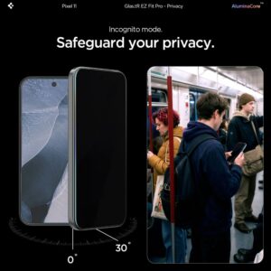 PRIVATUMĄ UŽTIKRINANTIS STIKLAS SPIGEN GLAS.TR EZ FIT PRO AC 2-PACK GOOGLE PIXEL 10 / 11 PRIVACY - Image 11