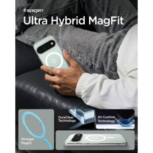 SPIGEN ULTRA HYBRID MAG MAGSAFE GOOGLE PIXEL 11 PRO SKAIDRUS/BALTAS - Image 9