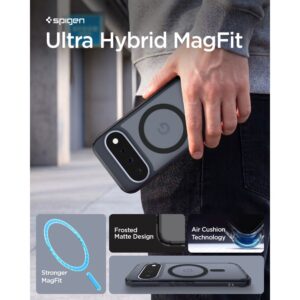 SPIGEN ULTRA HYBRID MAG MAGSAFE GOOGLE PIXEL 11 DĖKLAS FROST BLACK - Image 11