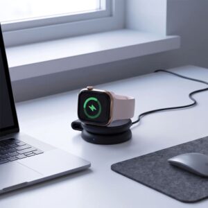 Tech-Protect A55 2IN1 MAGNETINIS MagSafe BELAIDIS ĮKROVIKLIS 25W QI2.2 JUODAS - Image 10
