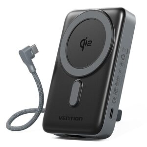 POWER BANK WRL 10000MAH 35W/GREY FKHH0 VENTION - Image 1