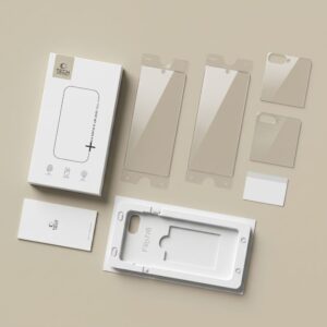 TECH-PROTECT EASY SET FOIL & GLASS FIT+ 4IN1 APSAUGINIS RINKINYS GALAXY Z FLIP 7 / 8 CLEAR - Image 8