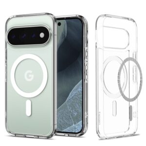SPIGEN ULTRA HYBRID MAG MAGSAFE GOOGLE PIXEL 11 PRO SKAIDRUS/BALTAS