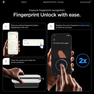 PRIVATUMĄ UŽTIKRINANTIS STIKLAS SPIGEN GLAS.TR EZ FIT PRO AC 2-PACK GOOGLE PIXEL 10 / 11 PRIVACY - Image 12