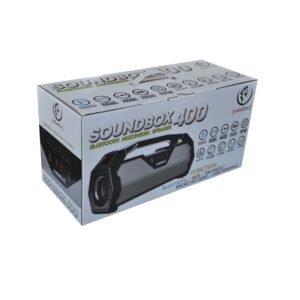 Rebeltec „Bluetooth“ garsiakalbis SoundBox 400 BT / FM / USB pilkas - Image 4